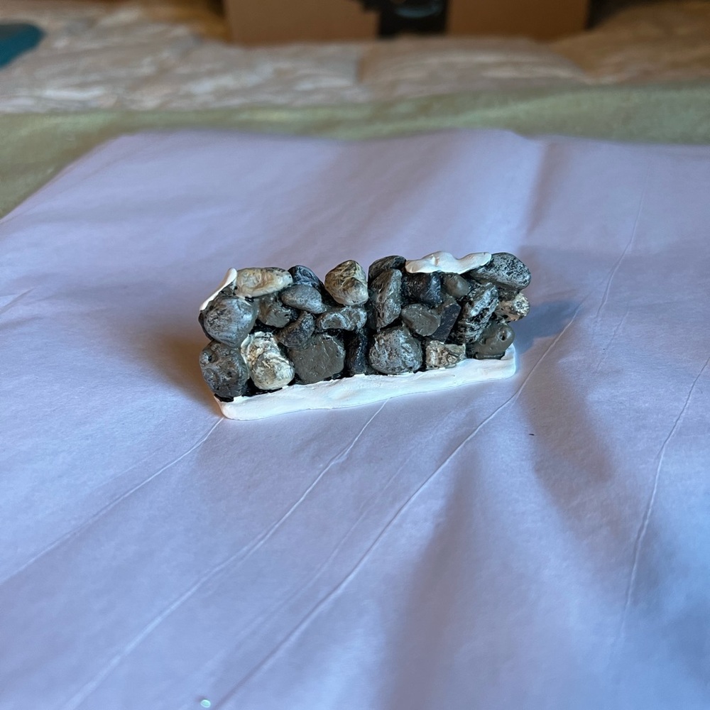 Set of 2 stone walls for holiday village